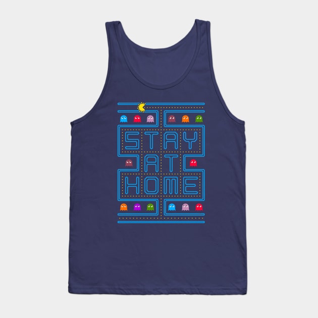 Stay At Home the Video Game Tank Top by Pepetto